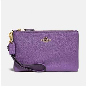 Coach Small Leather Wristlet